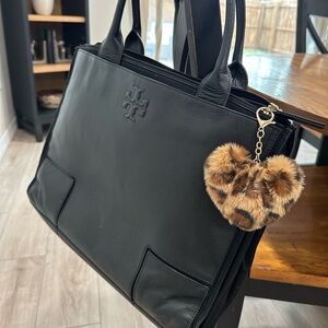 Tory Burch Black Leather Tote